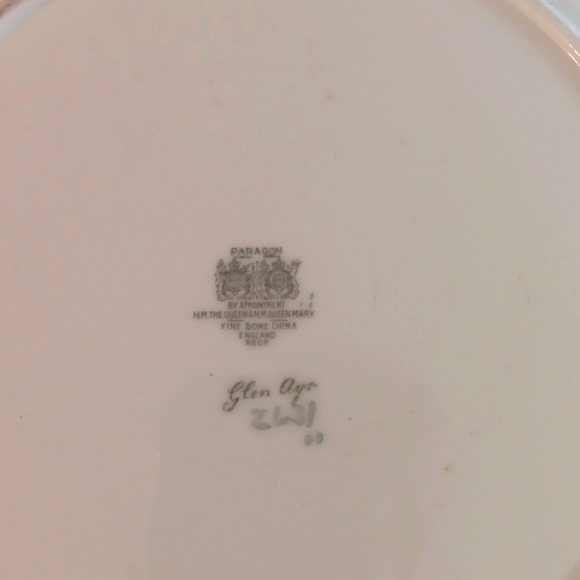 Paragon Fine Bone China dinner plates set of 2 Glen Ayn - Picture 4 of 5